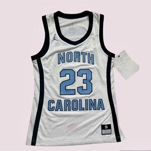 New Nike Sample Jordan 23 North Carolina  Basketball Jersey Men's Small White